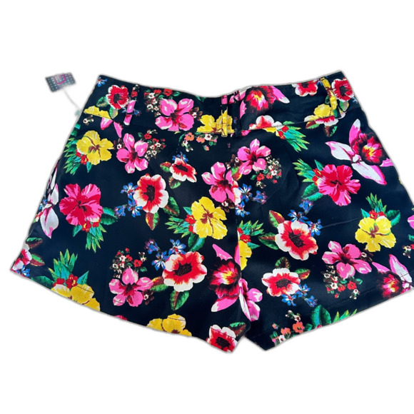 GLO JEANS Shorts Floral Junior's Size 1 New pockets lined multicolor - Picture 2 of 5